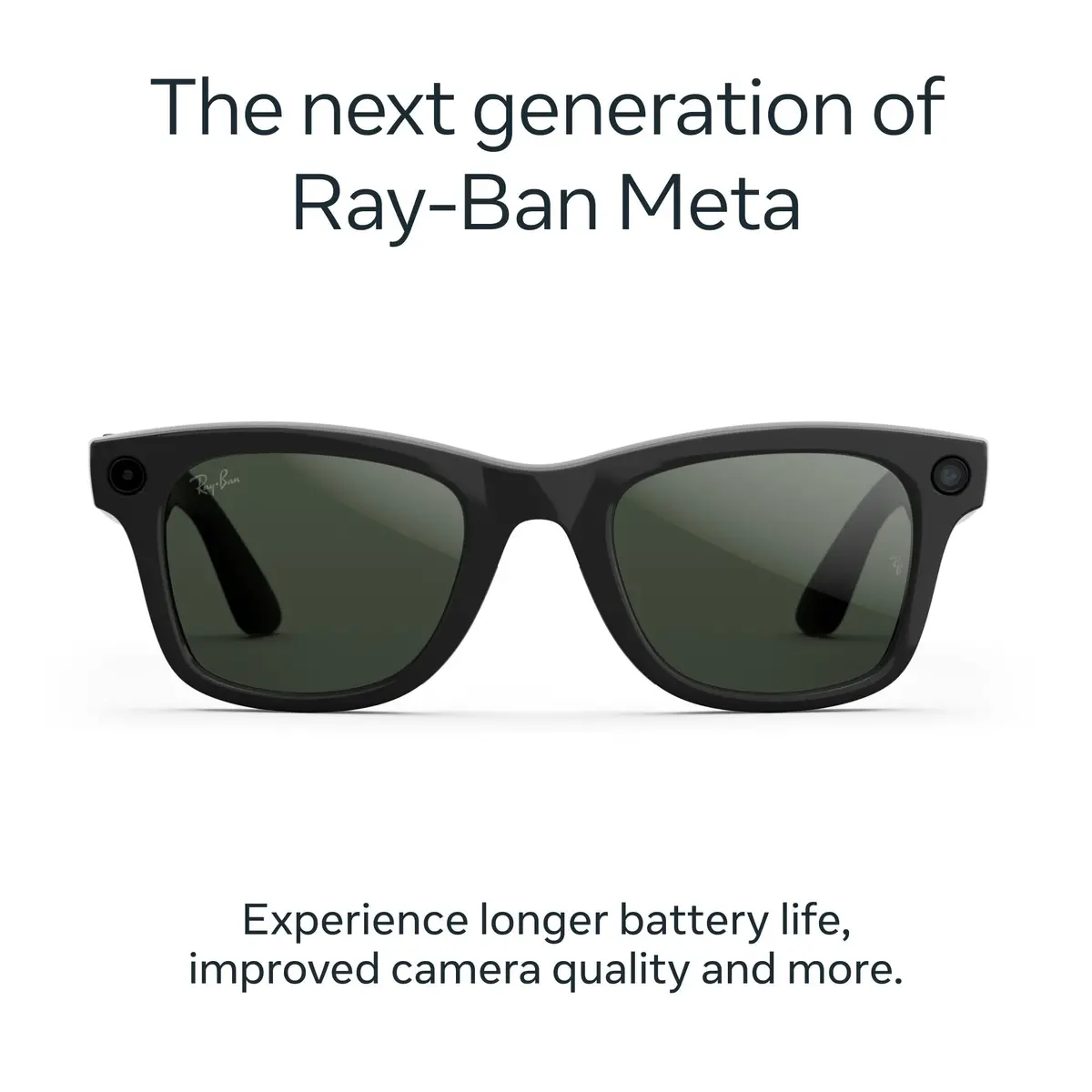 Ray-Ban | Meta Wayfarer Gen 2 Ai Glasses (Shiny Black/Green Graphite Transition) 2