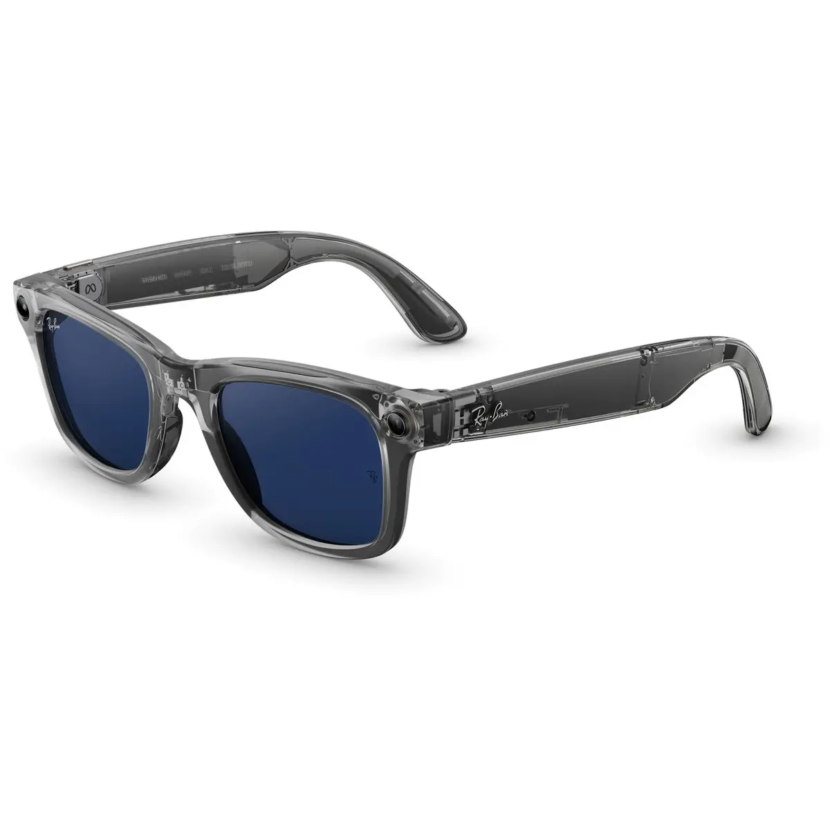 Ray-Ban | Meta Wayfarer Gen 2 Ai Glasses (Shiny Transparent Grey/Transitions Sapphire) 1
