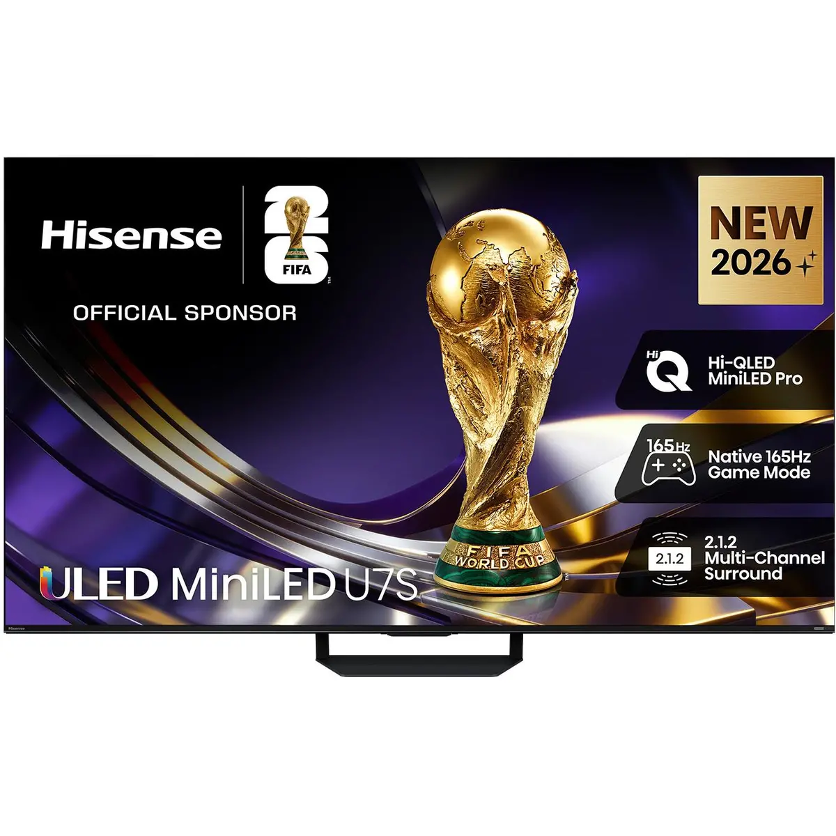Hisense 85" U7sau Mini Led Hi-Qled 4K Smart Ai Tv [2026] 1