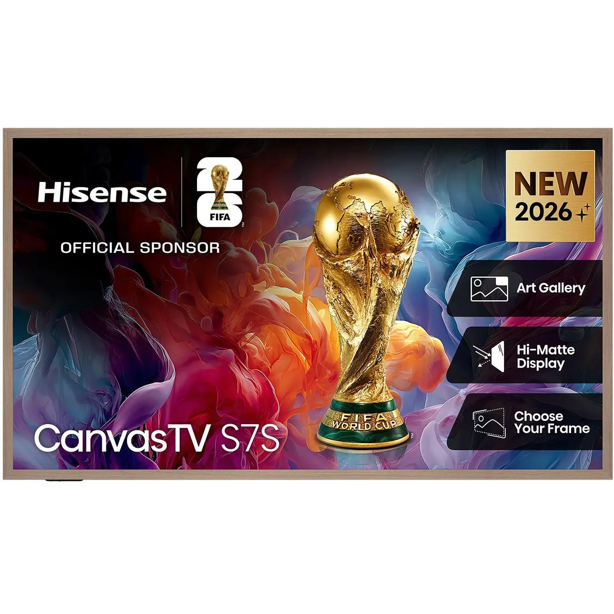 Hisense 75'' S7sau 4K Hi-Qled Canvastv [2026] 1