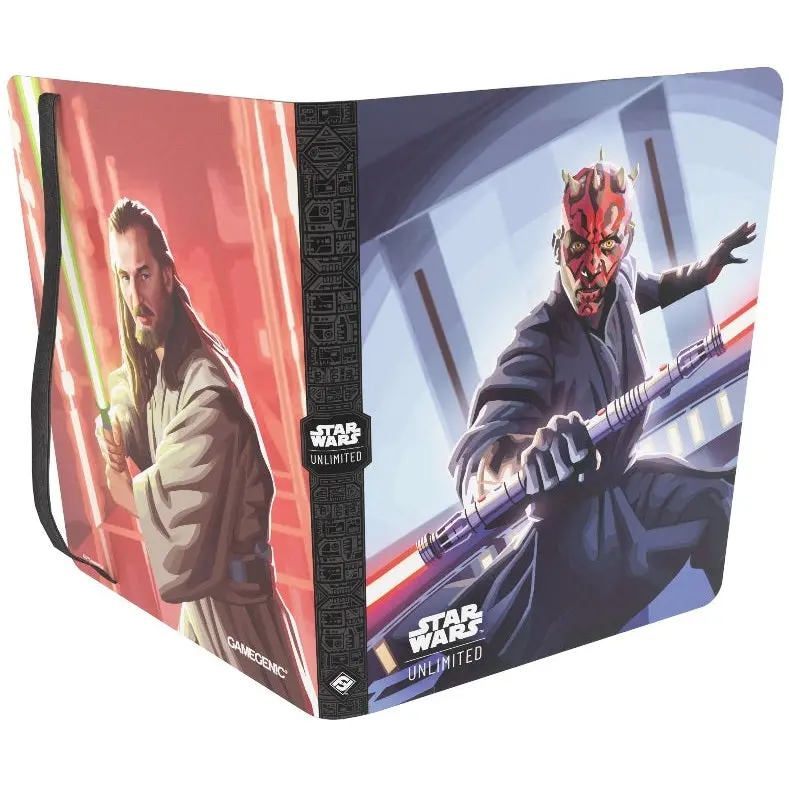 Gamegenic Star Wars Unlimited 18-Pocket Album - Qui-Gon Jinn/Darth Maul 1
