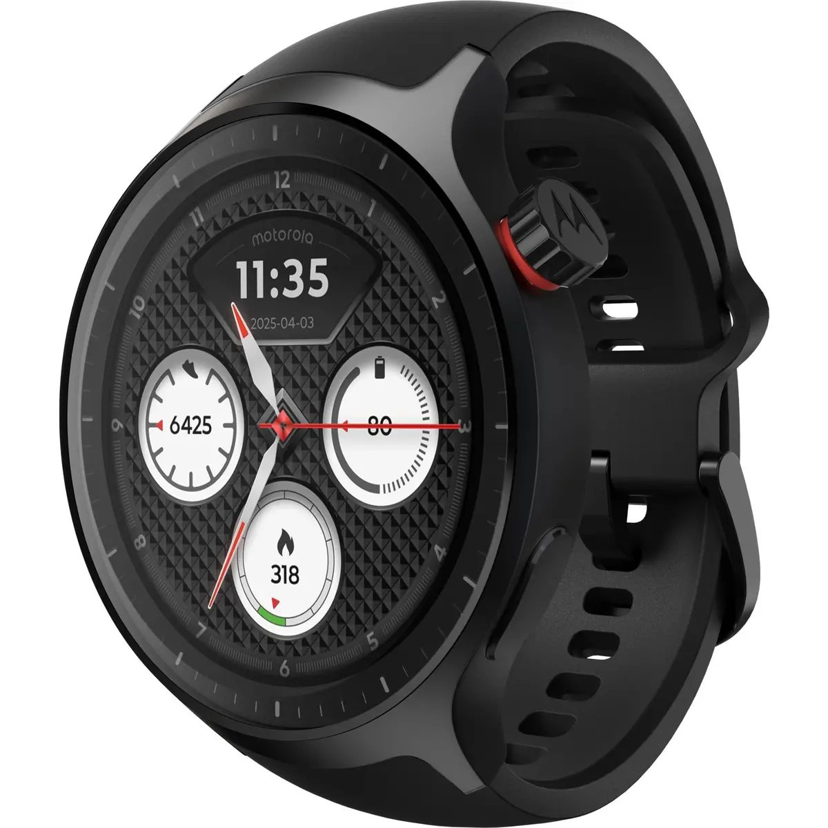 Moto Smart Watch (Silicone Black) 1