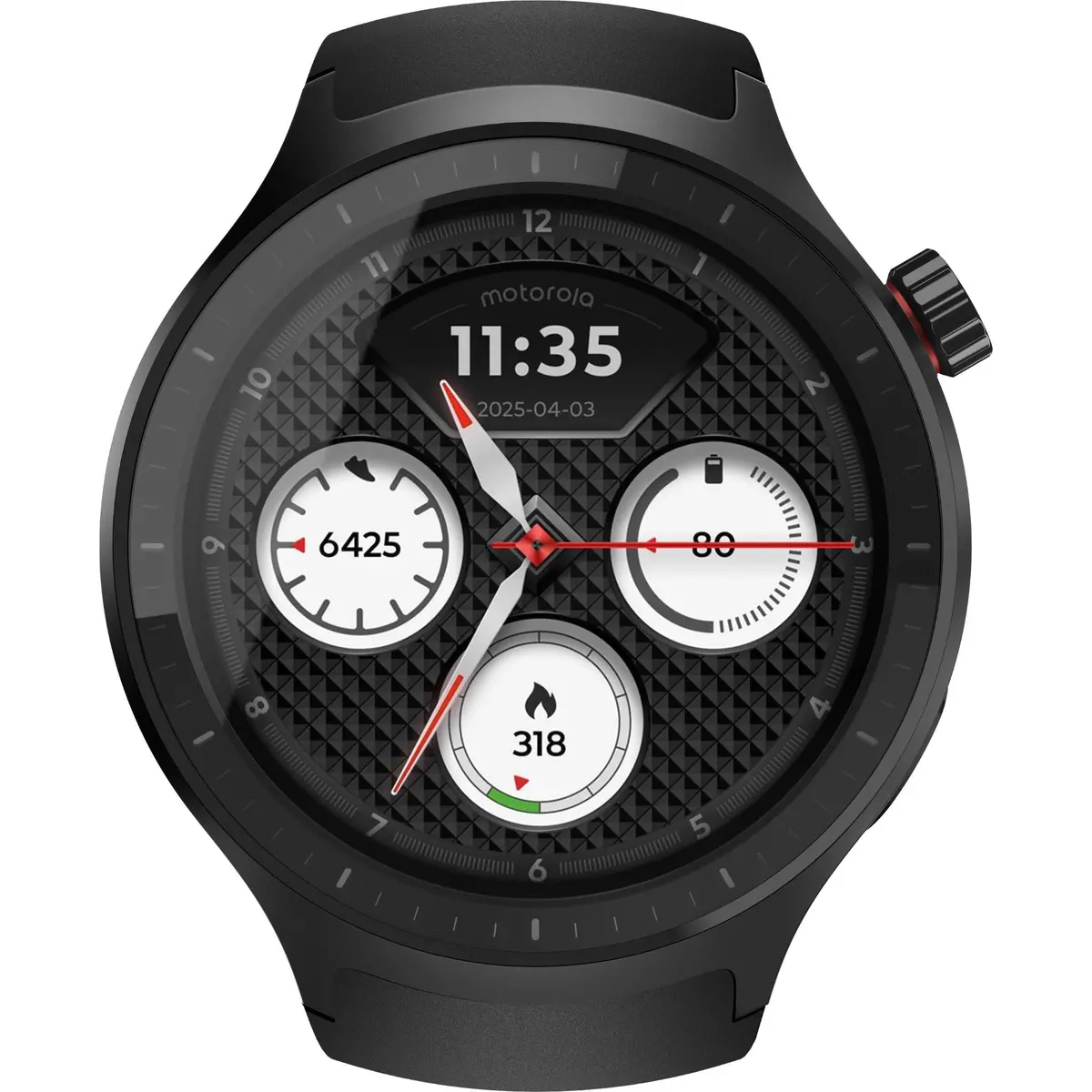 Moto Smart Watch (Silicone Black) 2