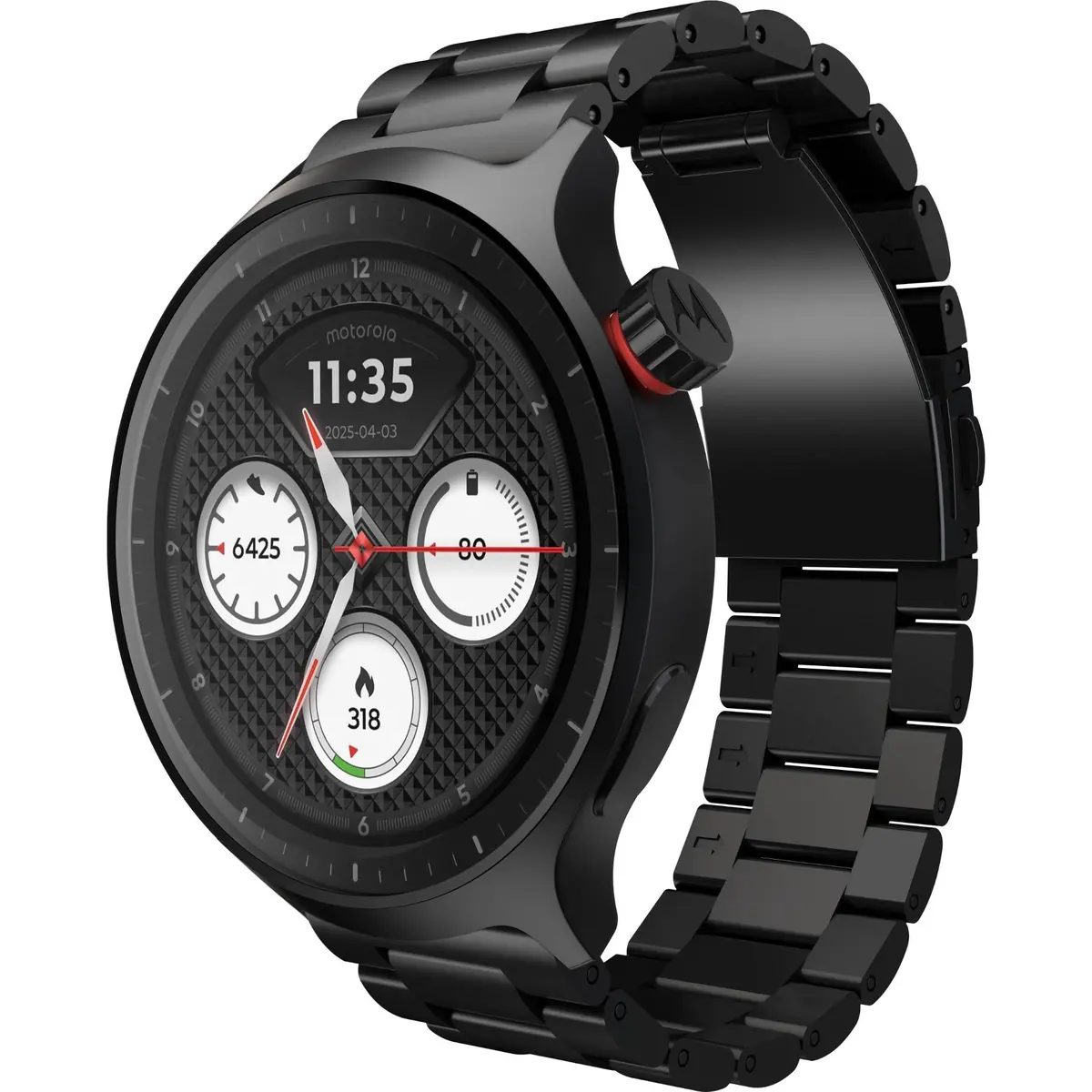 Moto Smart Watch (Stainless Steel Black) 1