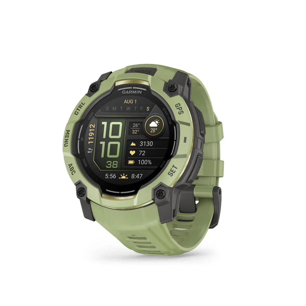 Garmin Instinct 3 50Mm Amoled  Smart Watch (Green) 1