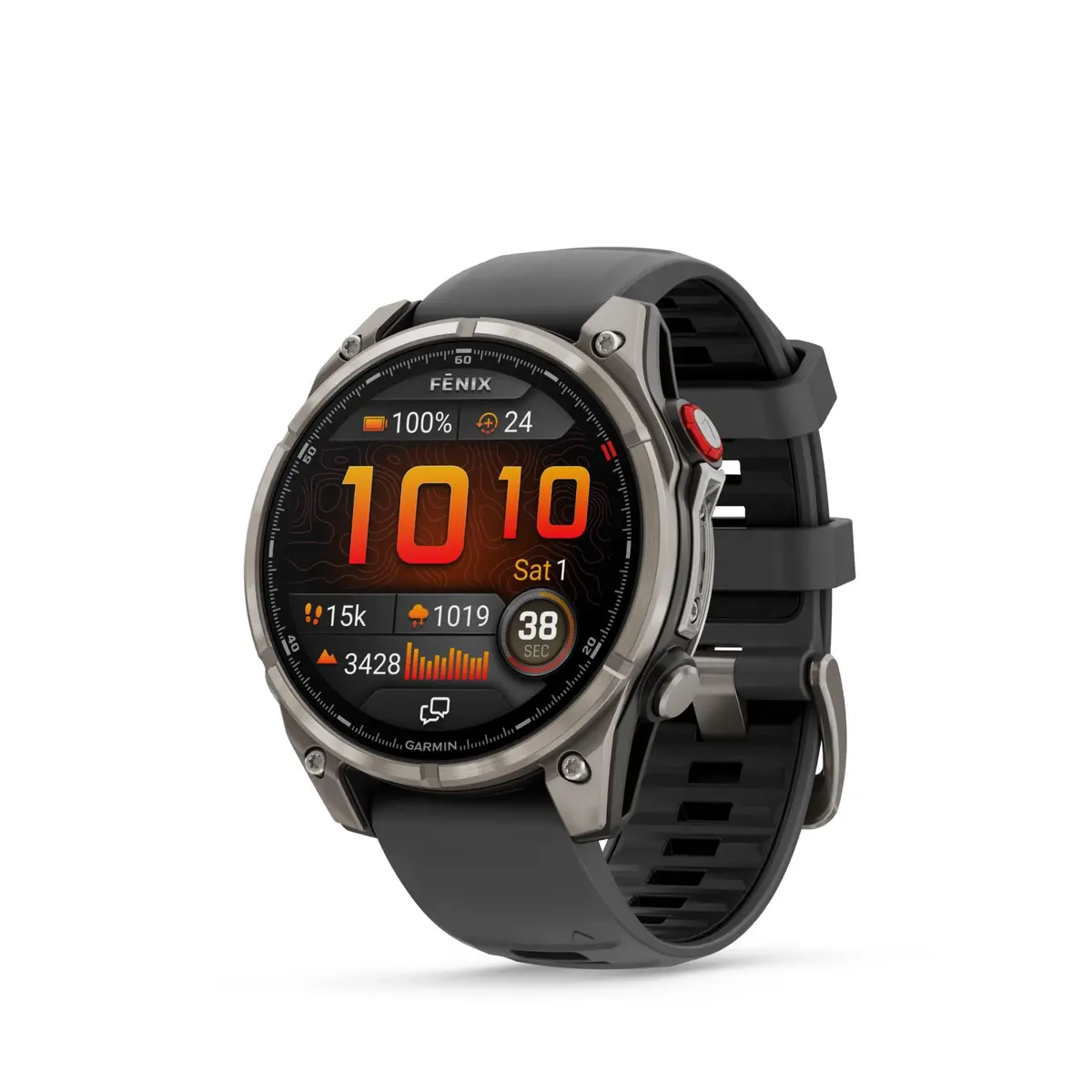 Garmin Fenix 8 Pro 47Mm Amoled Sapphire Edition Titanium With Graphite + Black Band 1