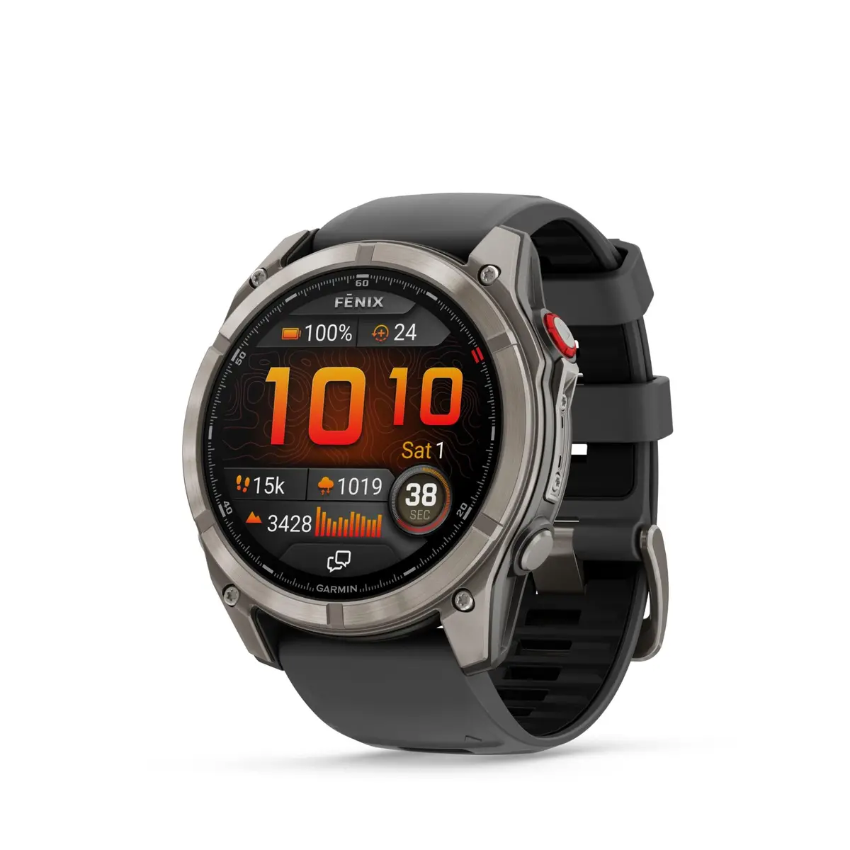 Garmin Fenix 8 Pro 51Mm Amoled Sapphire Edition Titanium With Graphite + Black Band 1