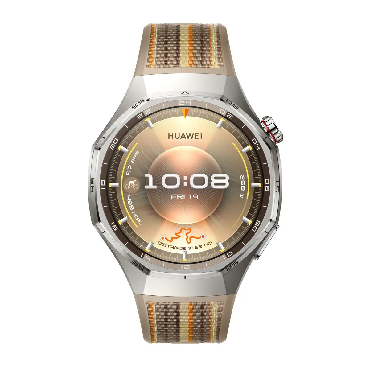 Huawei Gt 6 Pro 46Mm (Brown Composite Woven Strap) 2
