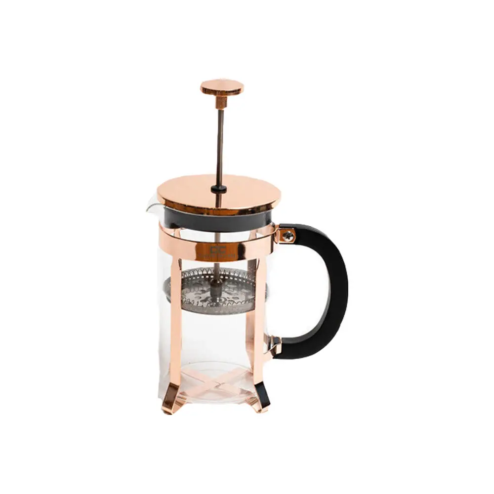 Coffee Culture Tea And French Glass Presser/Plunger With Handle 600Ml Rose Gold 1
