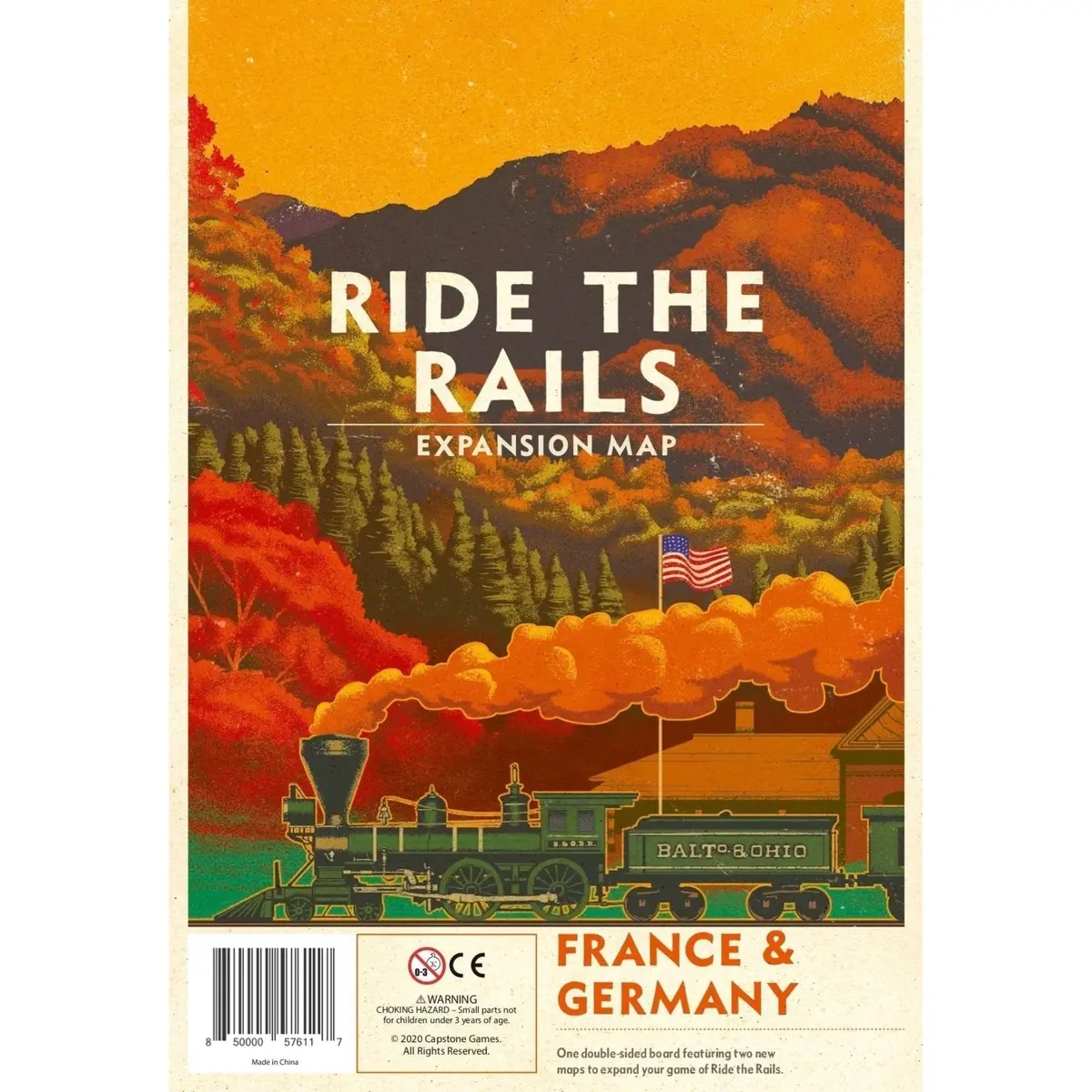 Capstone Games Ride The Rails: France & Germany Board Game 1