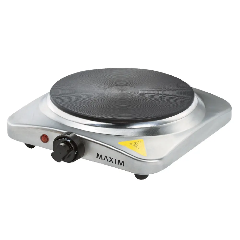 Maxim Kitchenpro Portable Hotplate Single Electric Cast Iron Cooking Stove 1500W 1