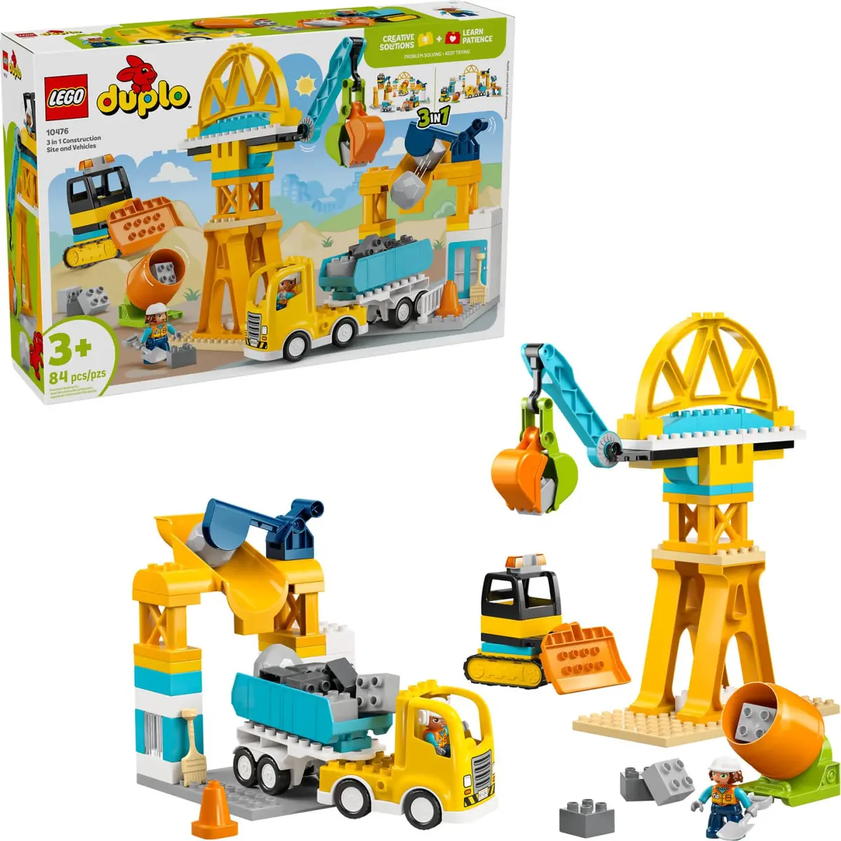 Lego 10476 3 In 1 Construction Site And Vehicles - Duplo 1