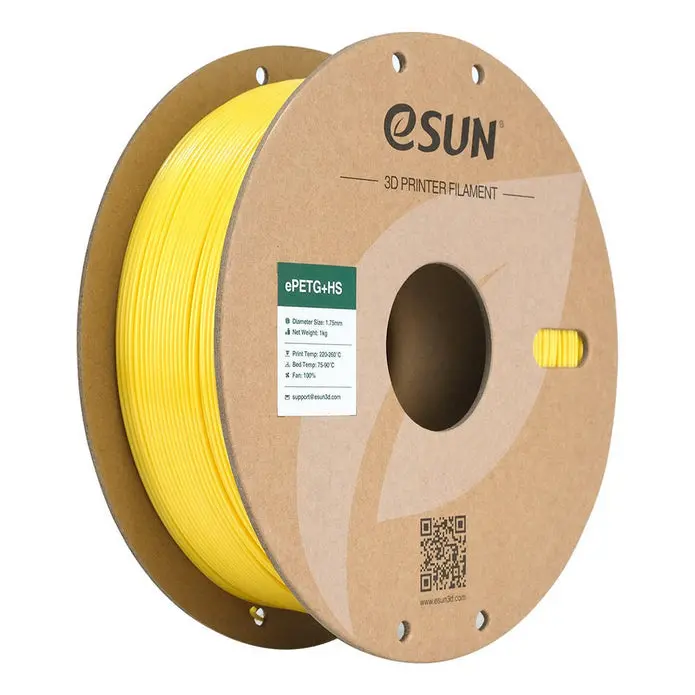 Esun Petg+Hs High Speed 3D Print Filament 1.75Mm 1Kg - Yellow 1