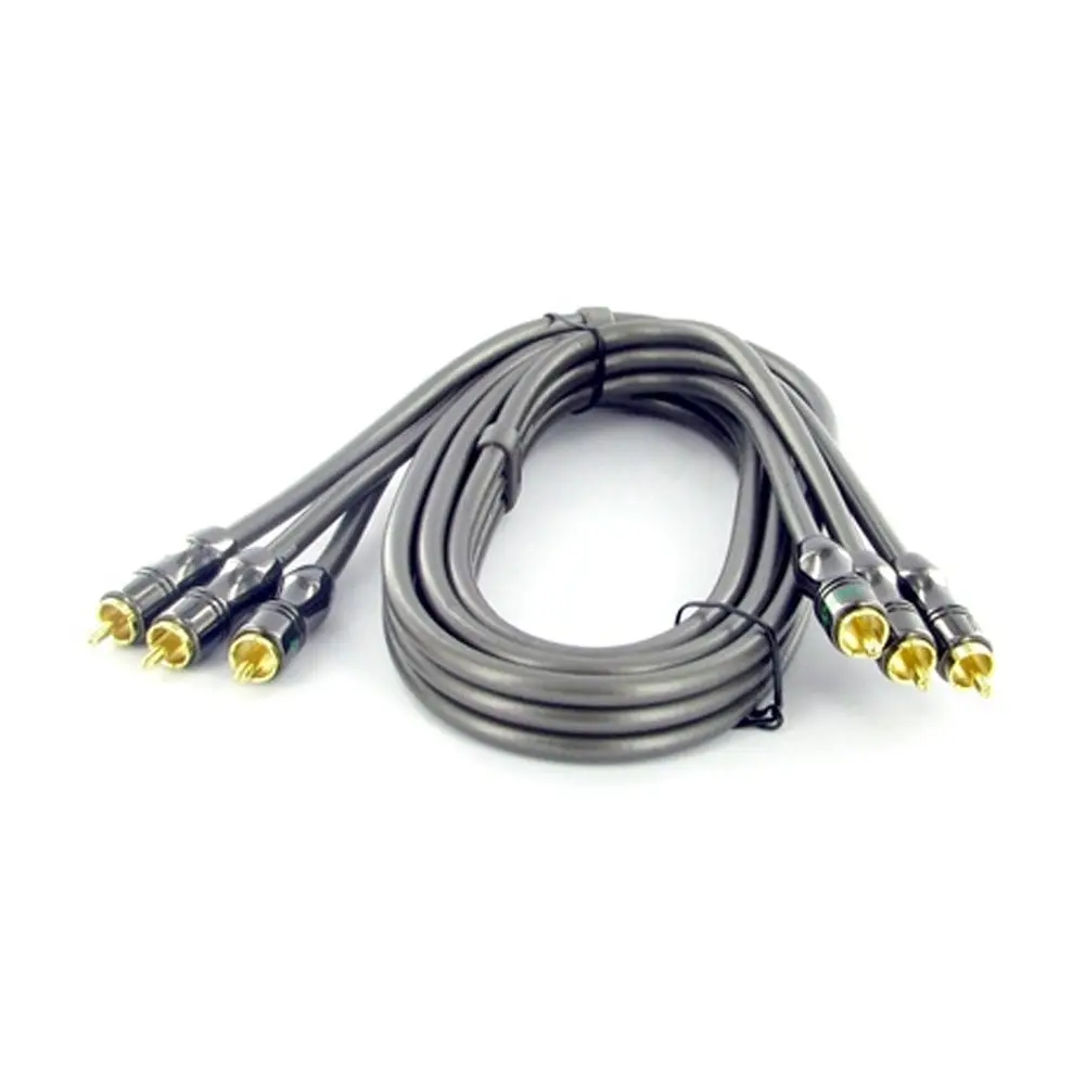 75Cm Ugly Premium Component Rgb Video Cable 3 Rca 75 Ohm Shielded Ofc Gold Plated 2