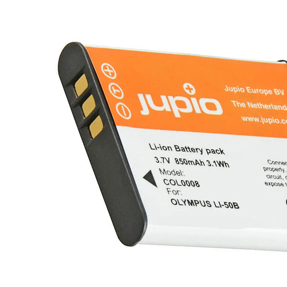 Jupio Li-Ion 3.7V 850Mah Rechargeable Battery For Olympus Li-50B Camera 2