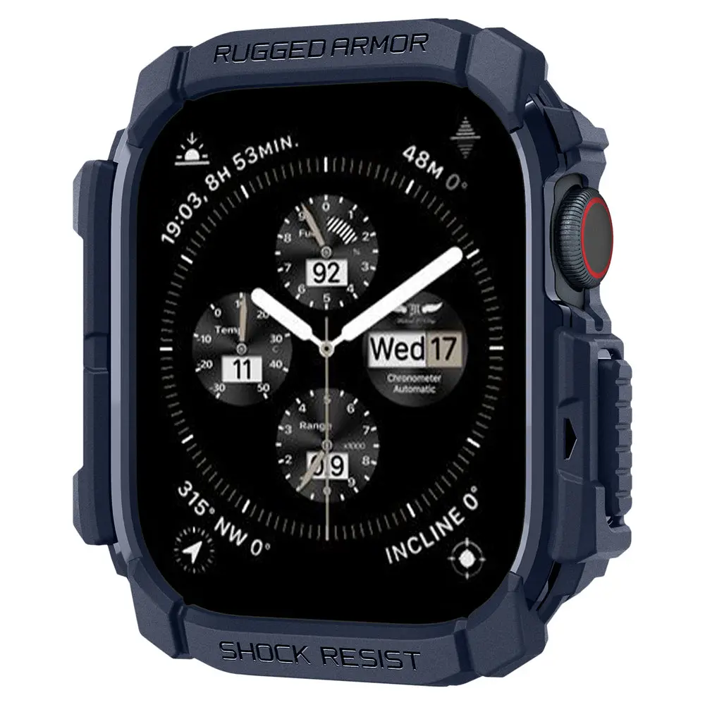 Spigen Apple Watch 46Mm Rugged Armor Case (Navy Blue) 1