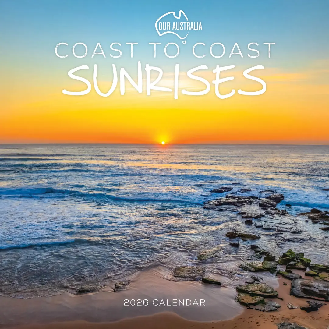 Paper Pocket Our Australia Coast To Coast Sunrises 2026 Calendar 1