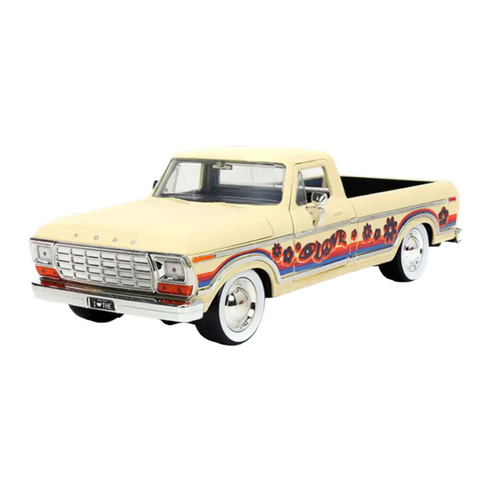 Jada Toys I Love The 70S 1979 Ford F150 1:24 Scale Racing Car Die-Cast Vehicle Toy 1