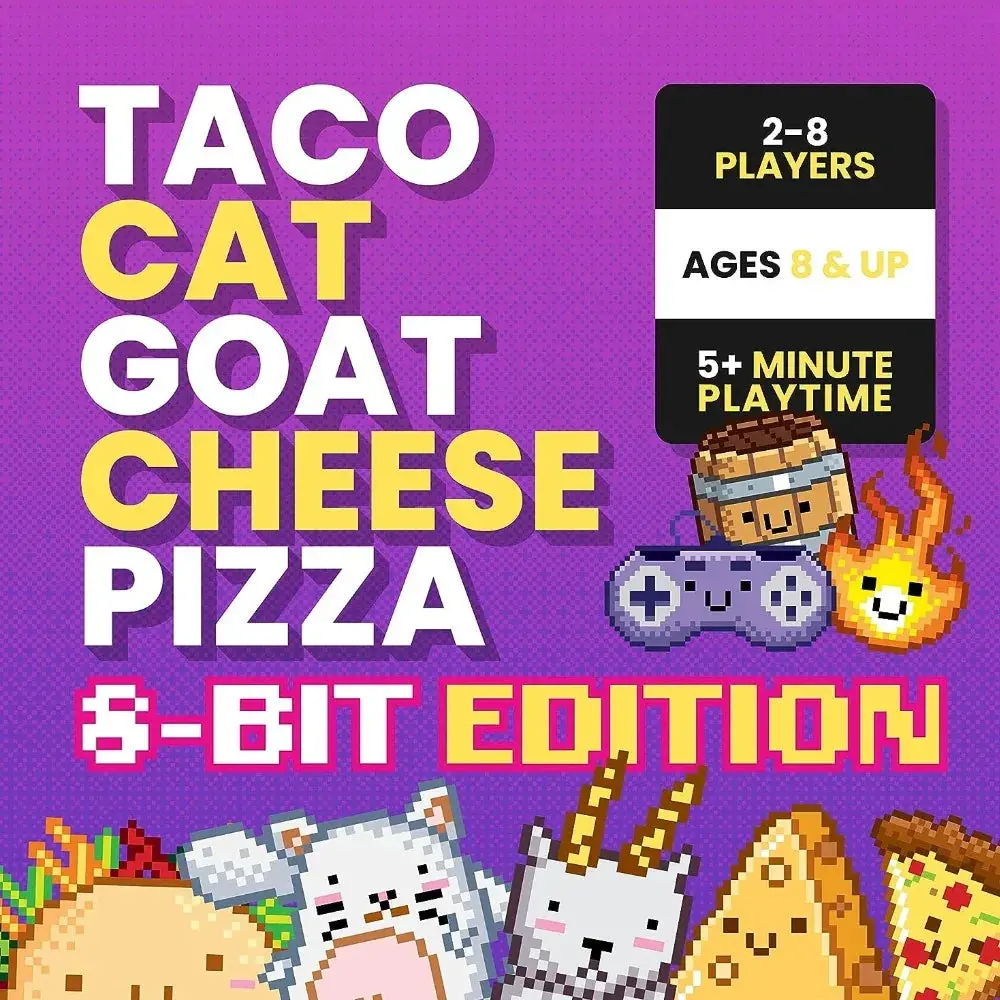 Blue Orange Games Taco Cat Goat Cheese Pizza 8-Bit Edition Party Game 2