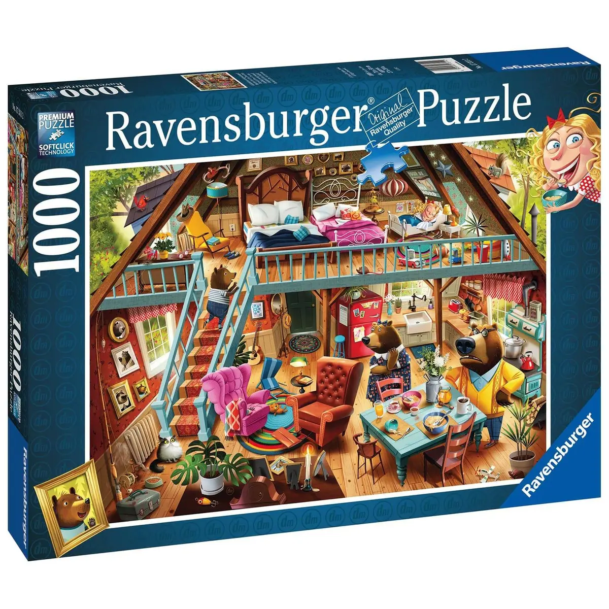 Ravensburger 1000Pc Goldilocks Gets Caught! Puzzle 1
