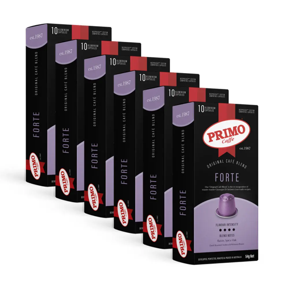 Primo Caffe Forte Coffee Capsules (6 X 10-Pack) For Nespresso 1