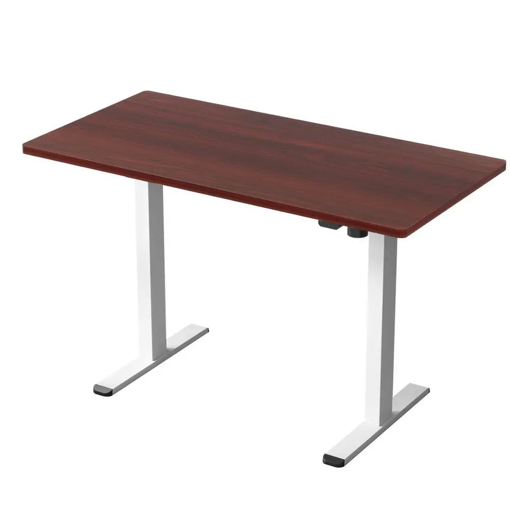 Artiss Standing Desk Motorised Sit Stand Desks Walnut 120Cm 1