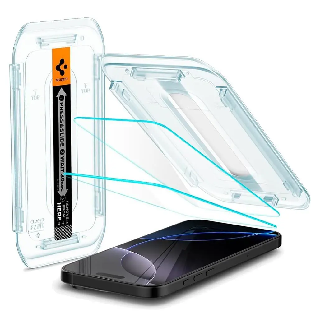 Spigen Apple Iphone 17 Pro Ez Fit Glas.Tr Slim 2Pcs Glass Screen Protector - Clear 1
