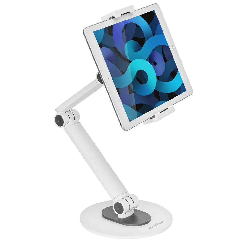 Activiva Universal Ipad & Tablet Tabletop Stand 4.7"-12.9" (White) 1