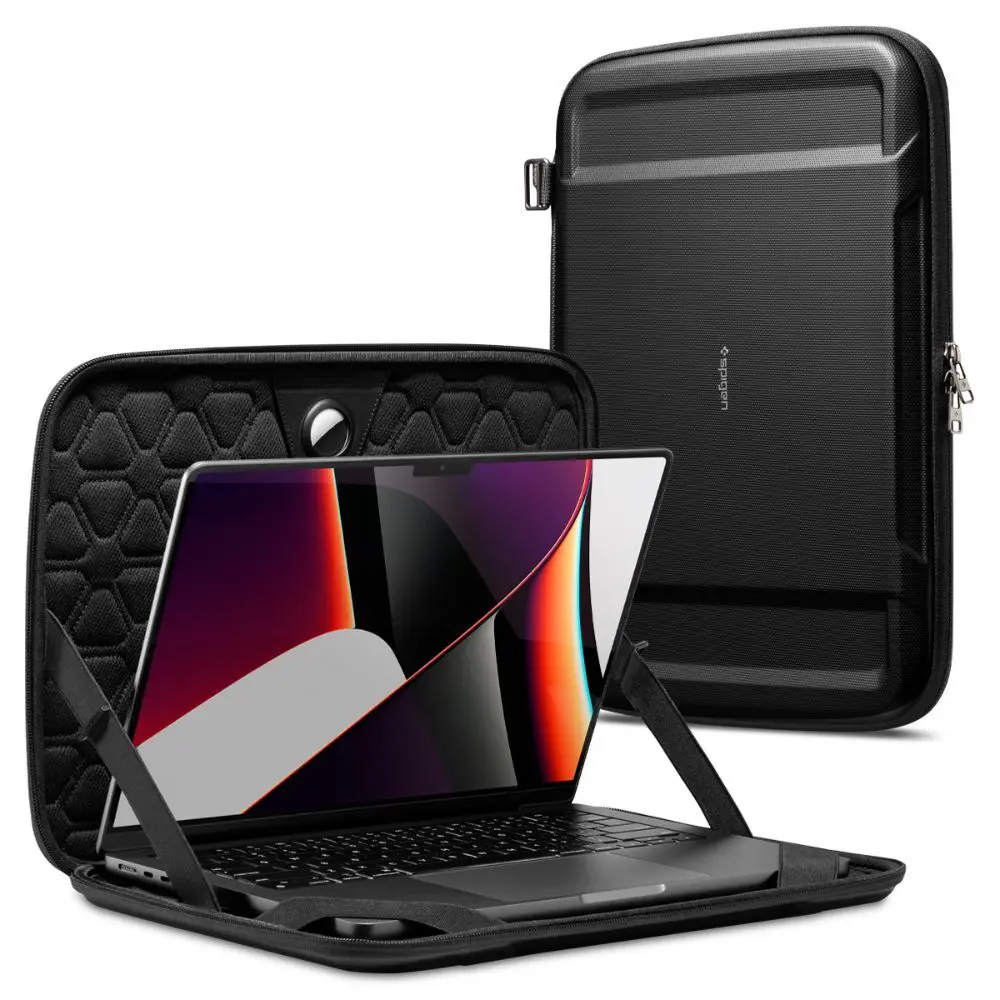 Spigen Macbook Pro 16" Macbook Air 15" Rugged Armor Pro Case (Black) 1