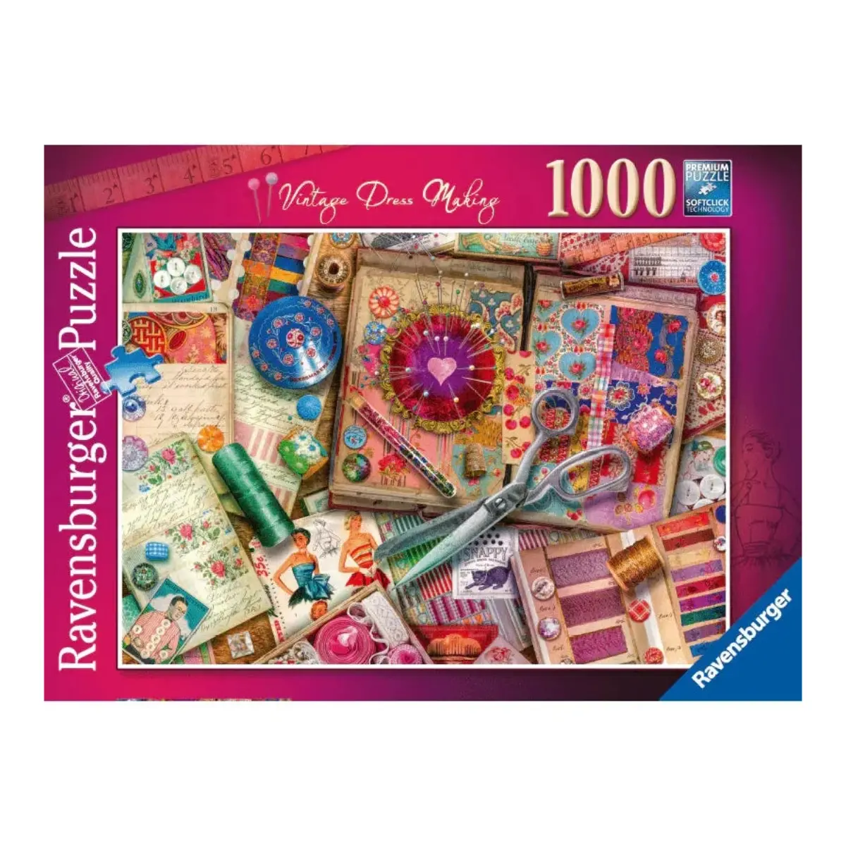 Ravensburger 1000Pc Vintage Dressmaking Puzzle 1