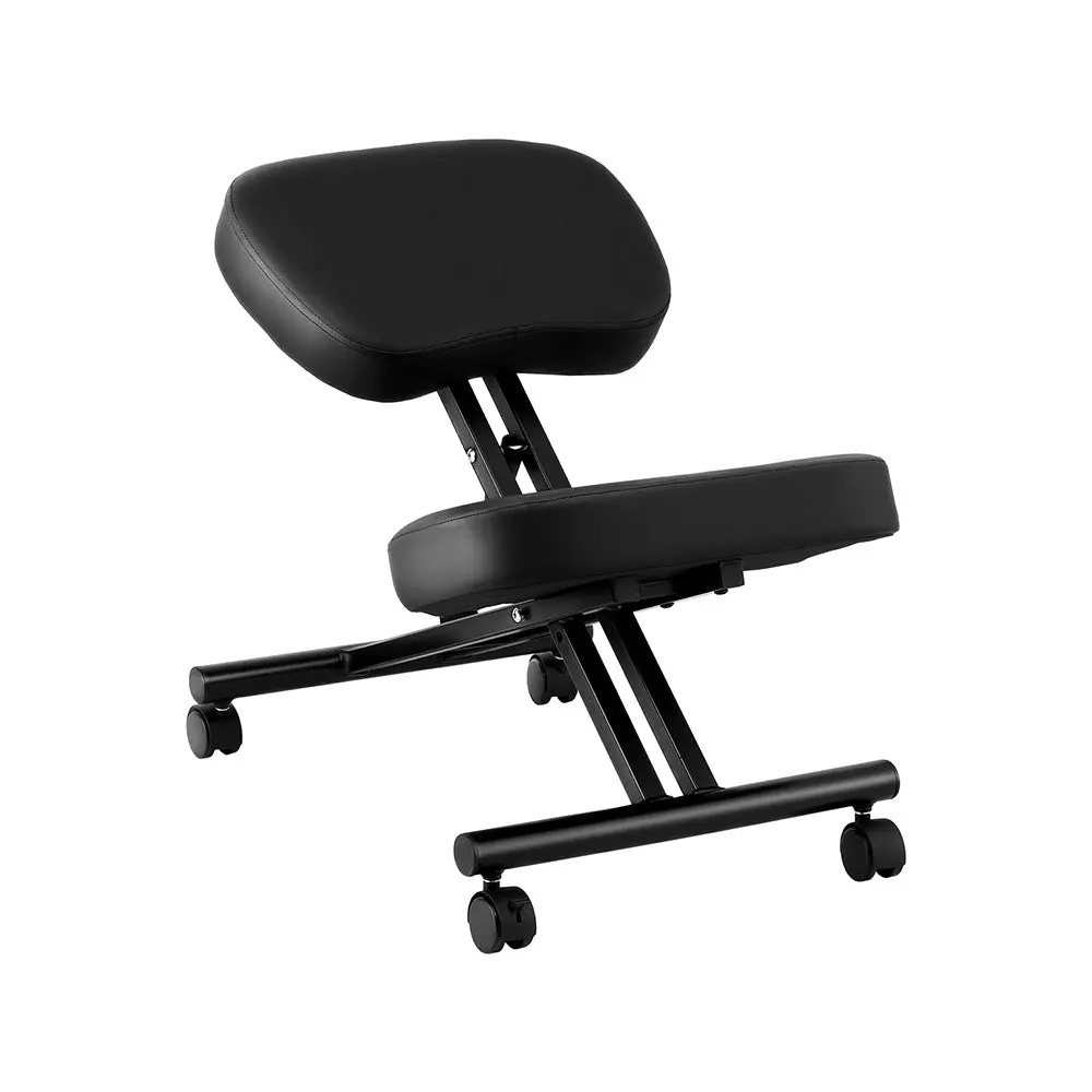 Artiss Kneeling Chair Ergonomic Office Chairs Home Knee Seat Posture Stretch Rest (Black) 1