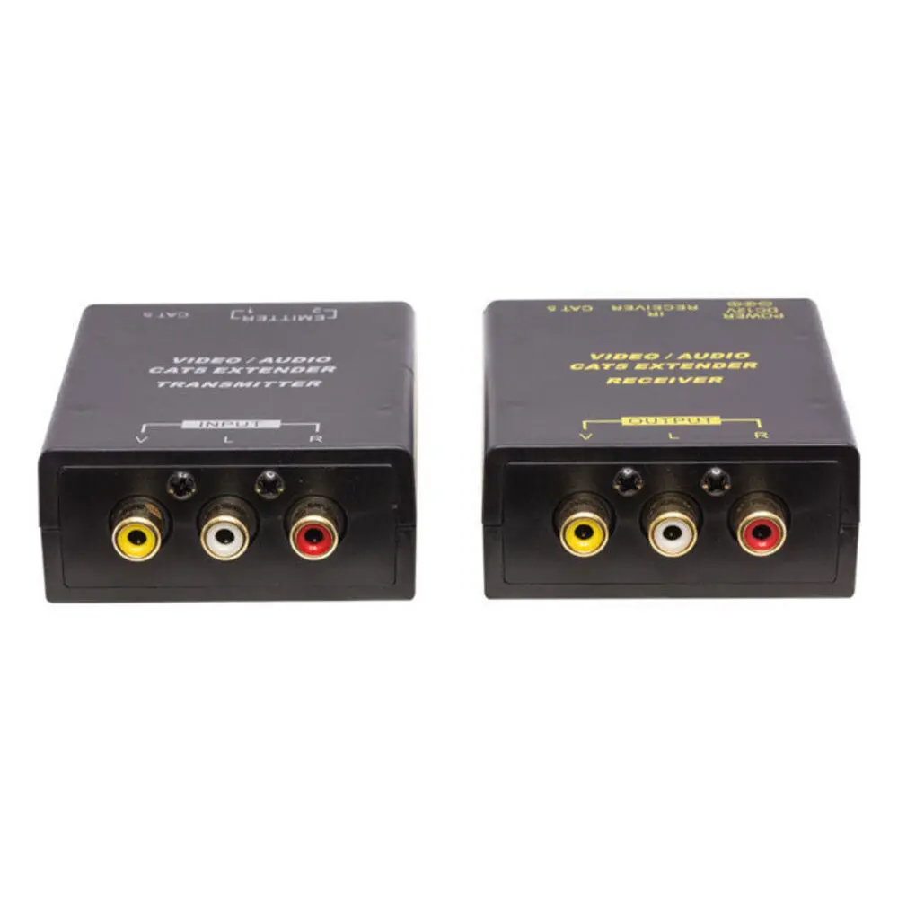 Composite Rca Video/Audio Cat5 Extender With Ir Extender Kit 1