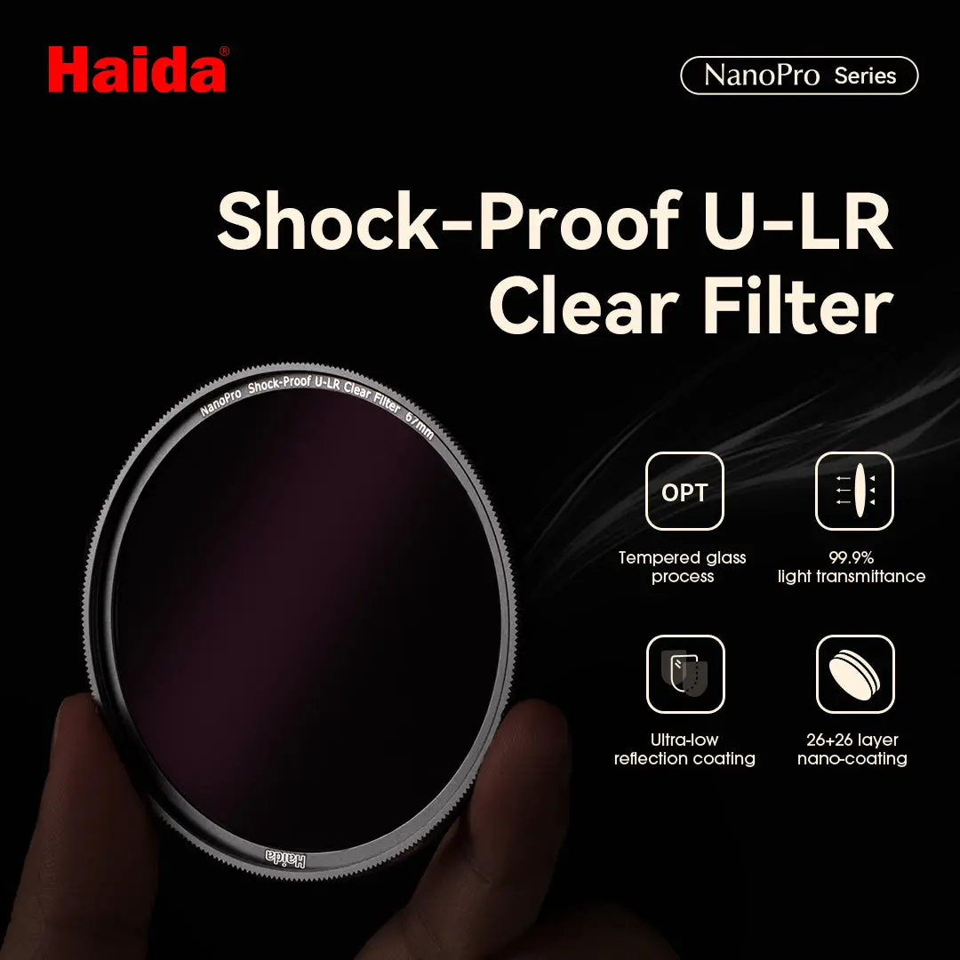Haida 67Mm Nanopro Shock-Proof U-Lr Clear Filter 2