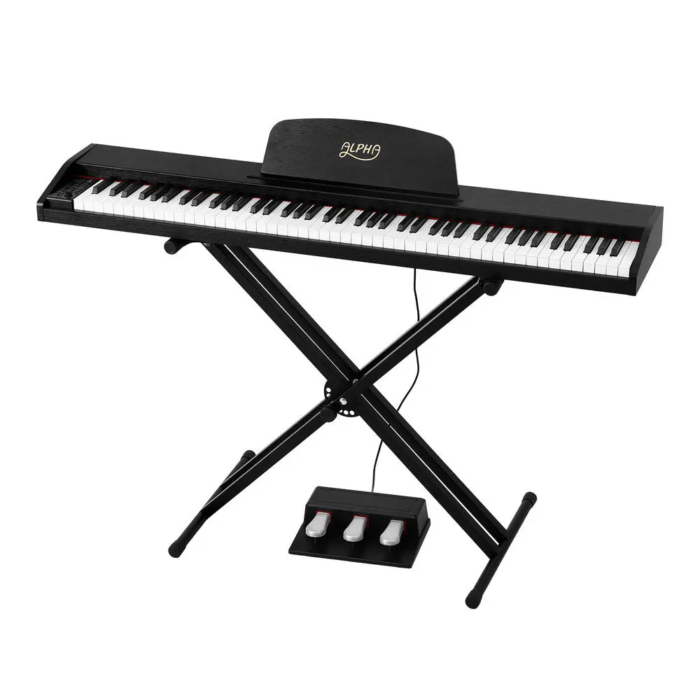 Alpha 88 Keys Digital Piano Keyboard Electronic With Stand 1
