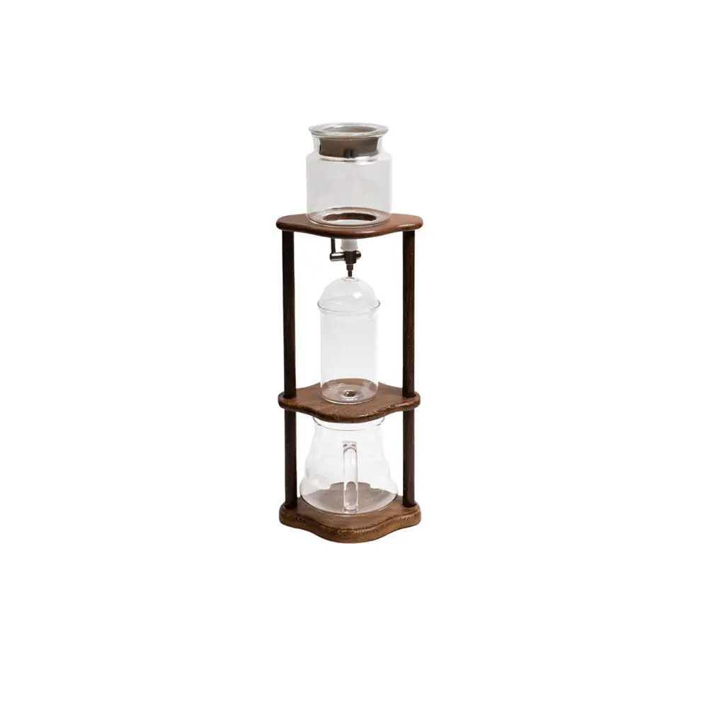 Coffee Culture 350Ml Cold Drip Glass Brewing Coffee Maker With Wooden Stand 1