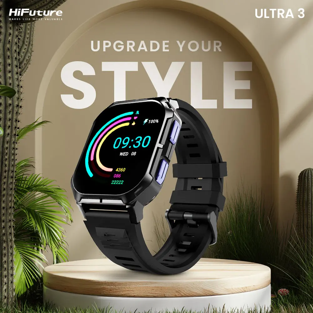 Hifuture Ultra3 Sports & Fitness Smartwatch (Carmine Orange) 2