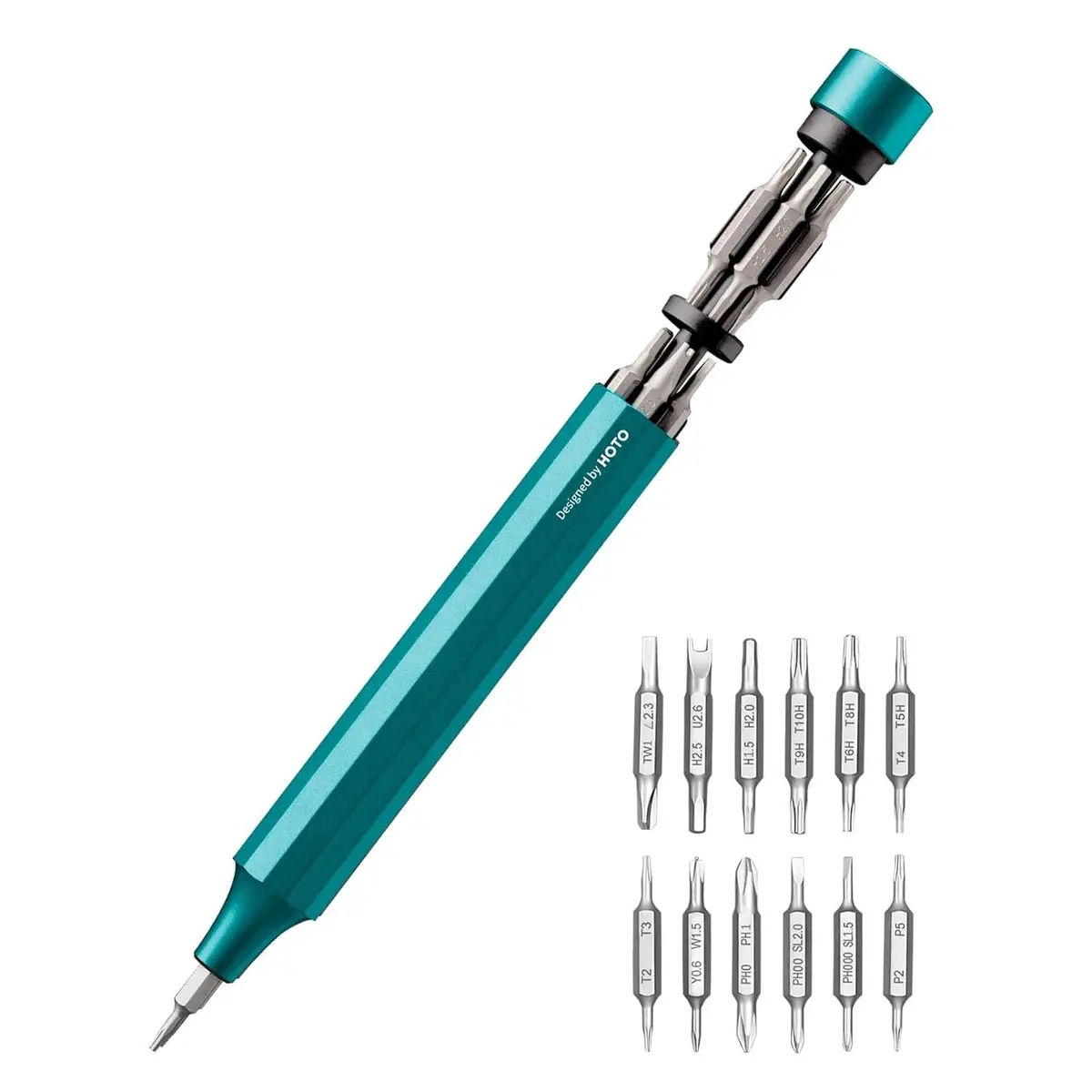 Hoto Manual Precision Screwdriver Pen Pocket Tool (Blue) 1
