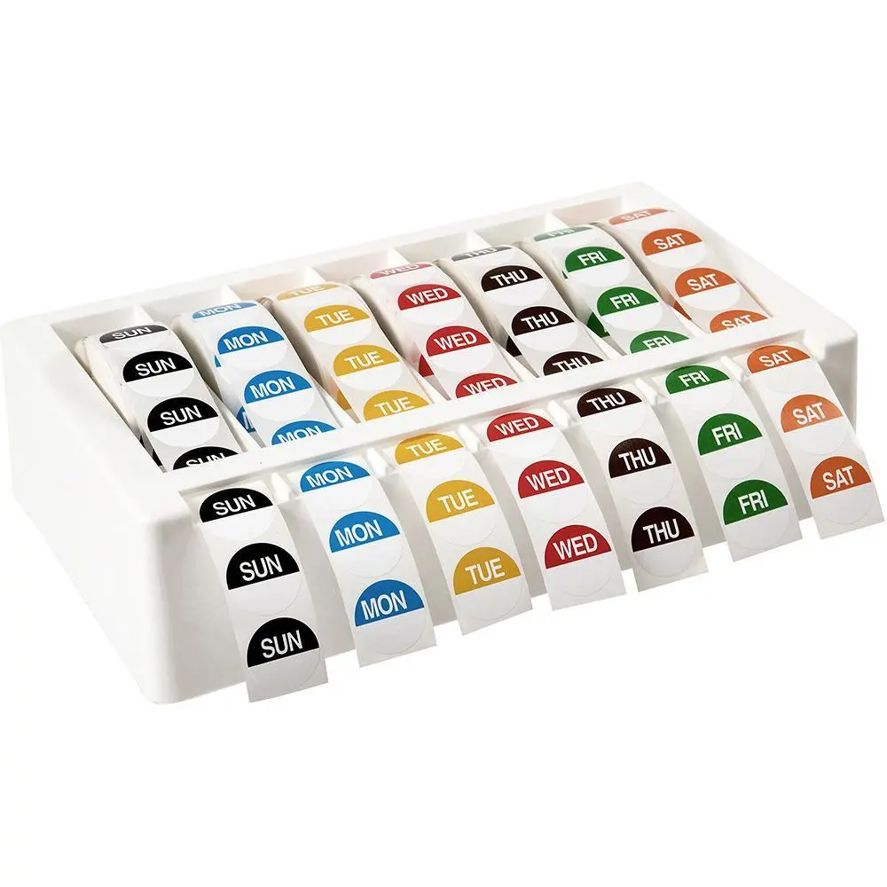 Avery 937348 Removable Day Label Dispenser Kit 24Mm White 1