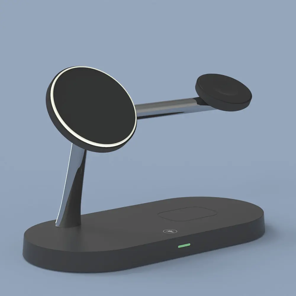 Rewyre 5-In-1 Magnetic Fast Wireless Charger (Black) 2