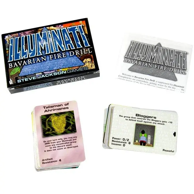 Van Ryder Games Illuminati Bavarian Fire Drill Cards Expansion Game Steve Jackson Games 2