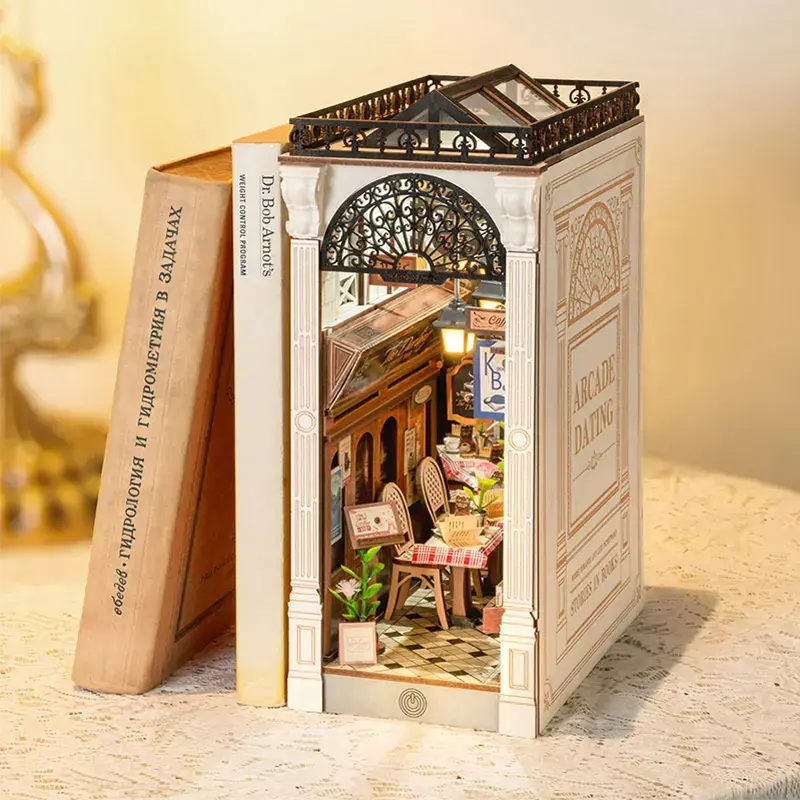 Robotime Diy Bookends Kit Arcade Dating 2
