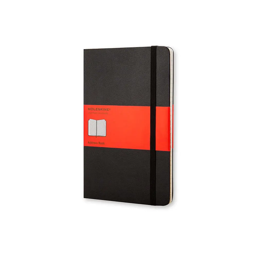 Moleskine Classic Hardcover Address Book Notebook Large (Black) 1