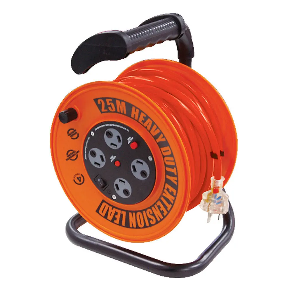 Ultracharge 25M Extension Reel - Orange 1