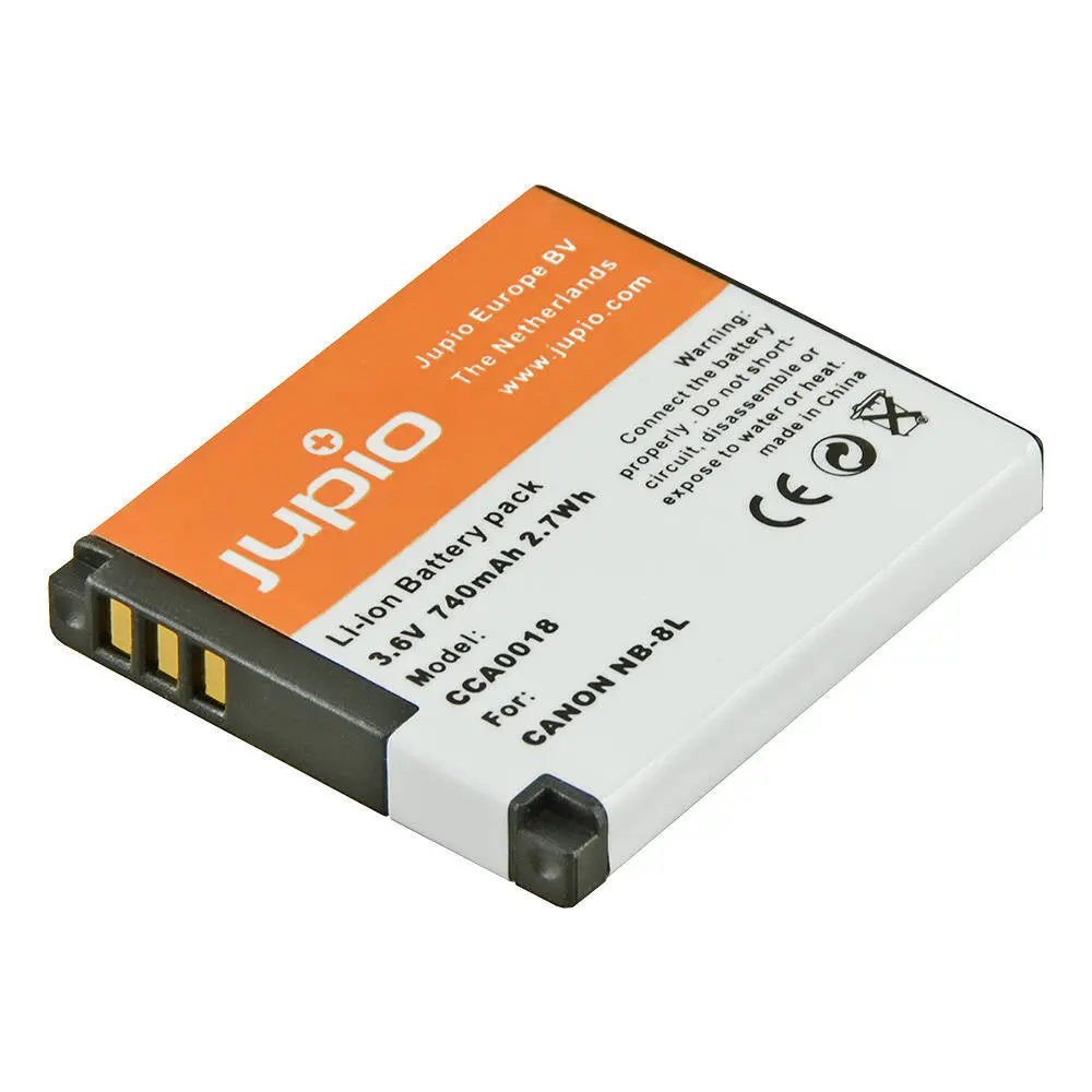 Jupio Li-Ion 3.6V 740Mah Rechargeable Battery For Canon Nb-8L Camera 1