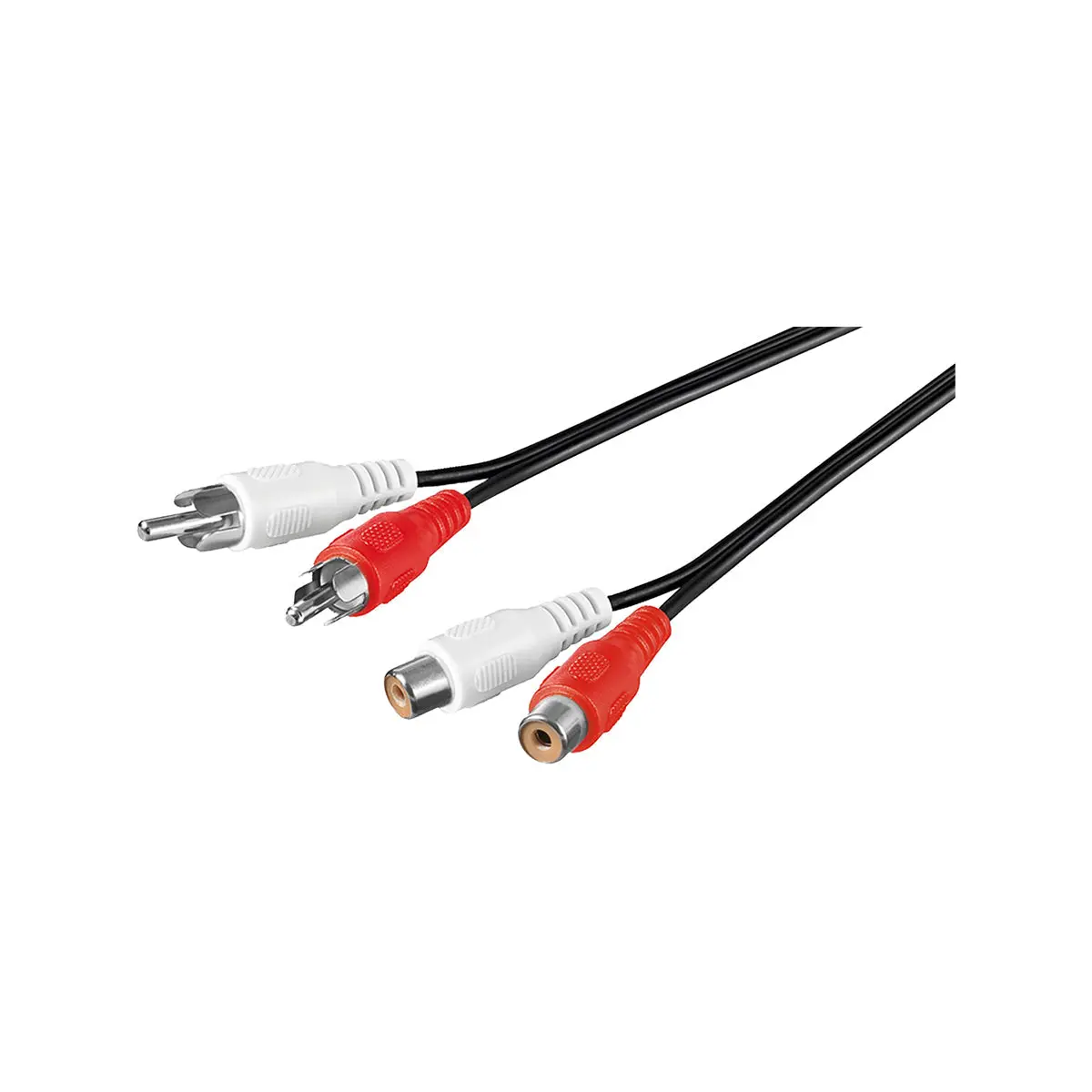 Goobay Stereo Extension Cable 2X Rca (Black) 1