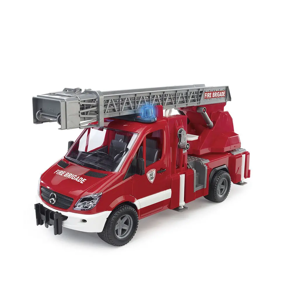 Bruder Licensed 1:16 Scale Mb Sprinter Fire Engine With Slewing Ladder Water Pump 1