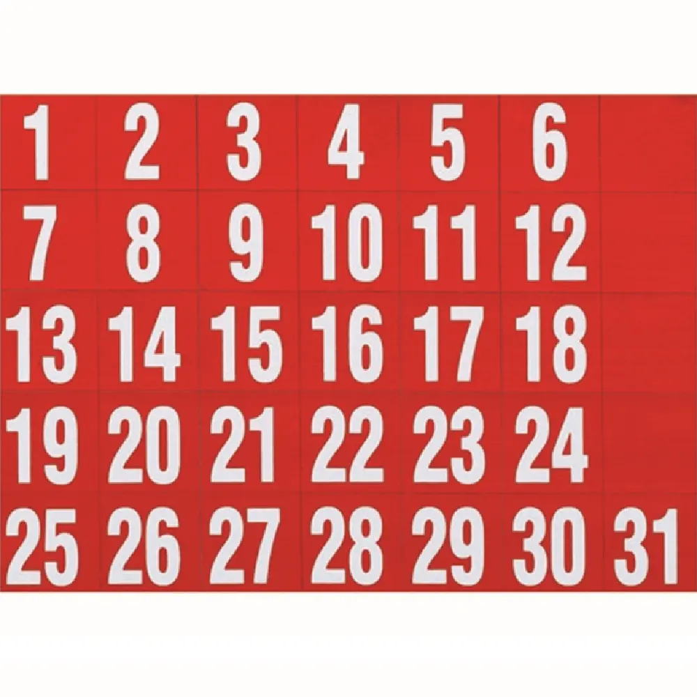 Quartet Magnetic Dates Blocks Red For Whiteboards Pack 31 1
