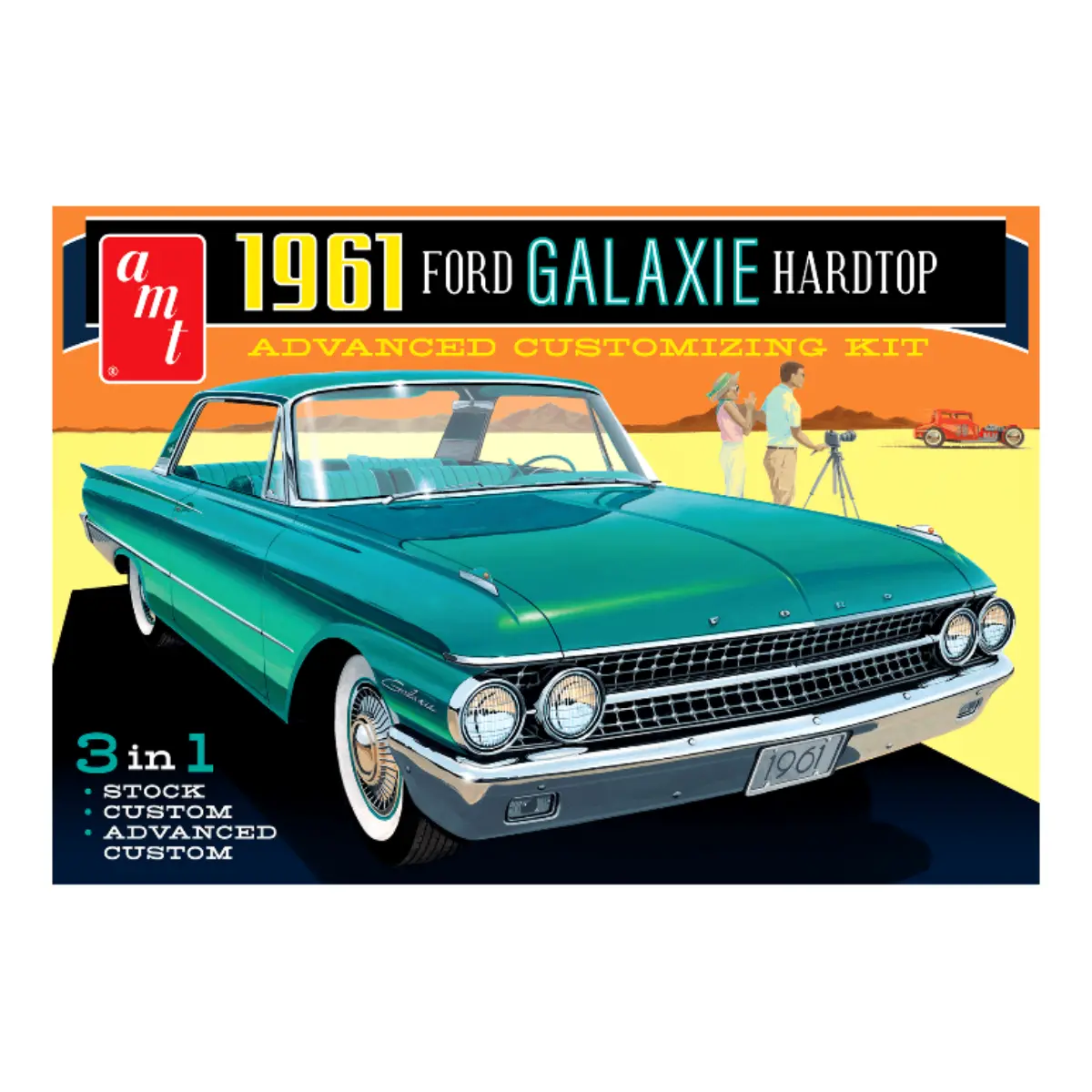 Amt 1/25 1961 Ford Galaxie Hardtop Plastic Model Kit 1