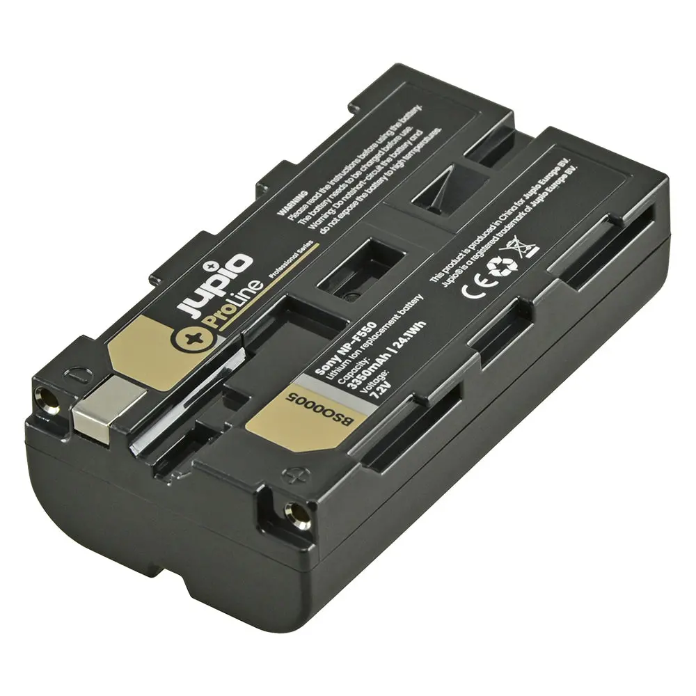 Jupio Proline Li-Ion 7.2V 3350Mah Battery For Sony Np-F550 Camera 1