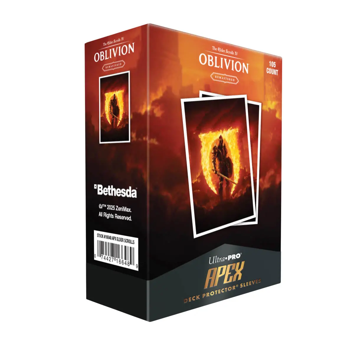 Ultra Pro: Up16648 The Elder Scrolls Iv: Oblivion Remastered 105Ct Apex Deck Protector Sleeves 1